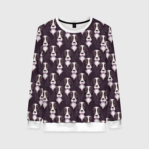 Женский свитшот Спаниель Spaniel / 3D-Белый – фото 1