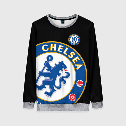 Женский свитшот ЧЕЛСИ CHELSEA BIG LOGO / 3D-Меланж – фото 1