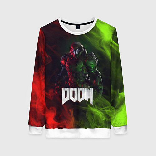 Женский свитшот Doomguy Doom / 3D-Белый – фото 1