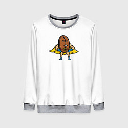 Женский свитшот Кофейный Супергерой