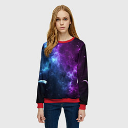 Свитшот женский NEON GALAXY НЕОНОВЫЙ КОСМОС, цвет: 3D-красный — фото 2