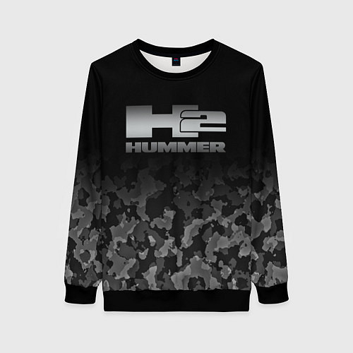 Женский свитшот H2 HUMMER LOGO / 3D-Черный – фото 1