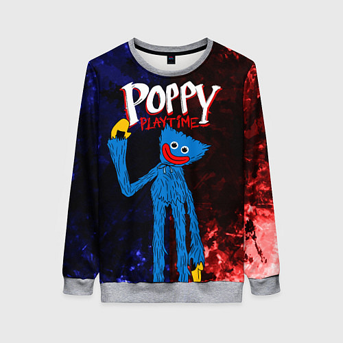 Женский свитшот Poppy Playtime / 3D-Меланж – фото 1