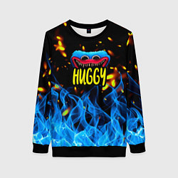 Свитшот женский Poppy Playtime: Blue Fire, цвет: 3D-черный