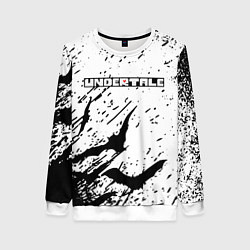 Свитшот женский UNDERTALE Летучие мыши, цвет: 3D-белый