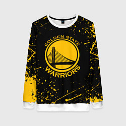 Свитшот женский GOLDEN STATE WARRIORS? , БРЫЗГИ КРАСОК, цвет: 3D-белый