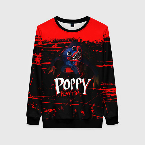 Женский свитшот Poppy Playtime / 3D-Черный – фото 1