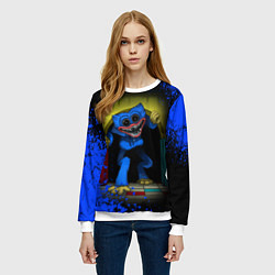 Свитшот женский POPPY PLAYTIME: GO TO PLAY, цвет: 3D-белый — фото 2