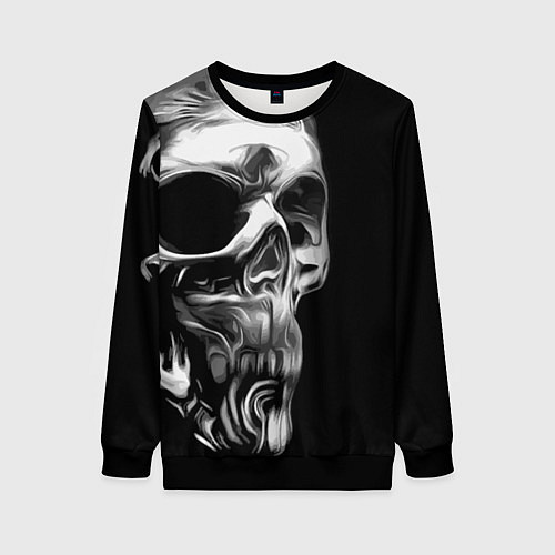 Женский свитшот Vanguard skull 2022 / 3D-Черный – фото 1