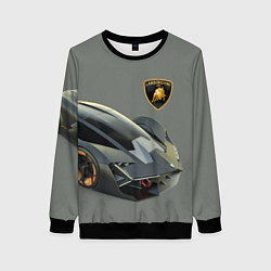 Свитшот женский Lamborghini concept 2020, цвет: 3D-черный