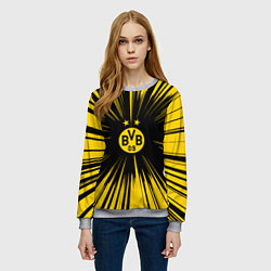 Свитшот женский Borussia Dortmund Crush Theme, цвет: 3D-меланж — фото 2