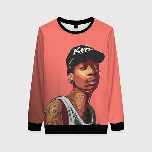 Женский свитшот Wiz Khalifa Art / 3D-Черный – фото 1