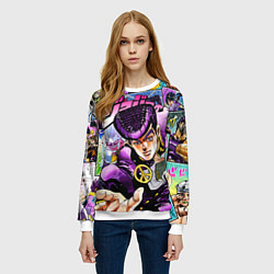 Свитшот женский JoJos Bizarre Adventure: Josuke, цвет: 3D-белый — фото 2