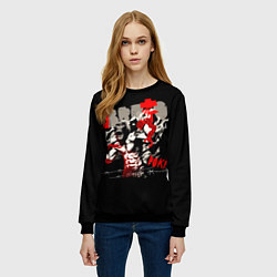 Свитшот женский Brutto - Poki, цвет: 3D-черный — фото 2