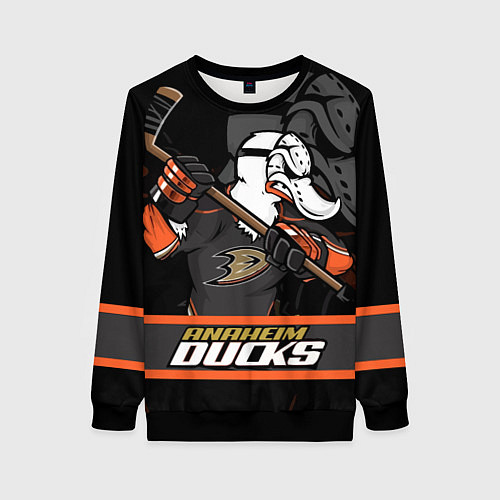 Женский свитшот Анахайм Дакс, Anaheim Ducks / 3D-Черный – фото 1