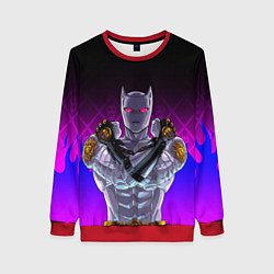 Женский свитшот JOJO KILLER QUEEN КОРОЛЕВА УБИЙЦА FIRE STYLE