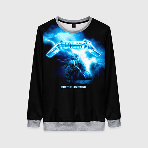 Женский свитшот Ride the Lightning Metallica / 3D-Меланж – фото 1