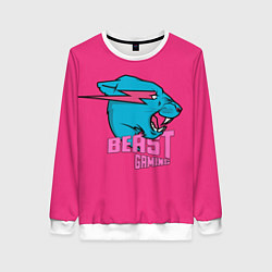 Свитшот женский Mr Beast Gaming Full Print Pink edition, цвет: 3D-белый