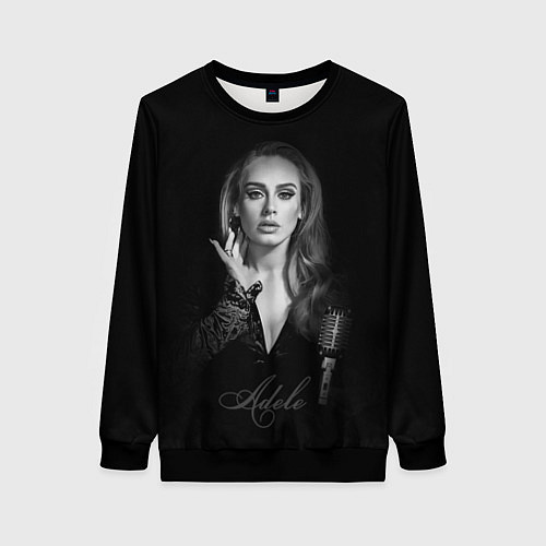 Женский свитшот Adele Icon / 3D-Черный – фото 1