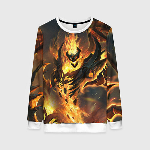 Женский свитшот DOTA 2 SHADOW FIEND ТЕНЬ / 3D-Белый – фото 1