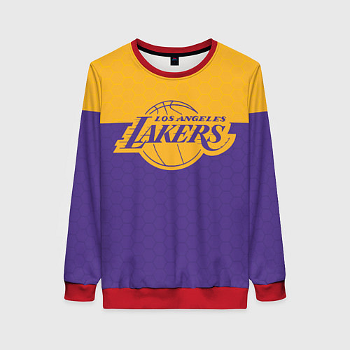 Женский свитшот LAKERS LINE HEXAGON SPORT / 3D-Красный – фото 1