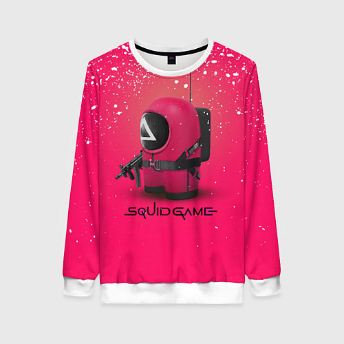 Женский свитшот Among Us x Squid Game / 3D-Белый – фото 1