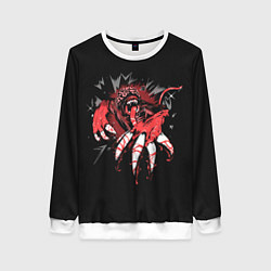 Свитшот женский А вот и лизун, цвет: 3D-белый