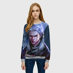 Свитшот женский ВЕДЬМА НЕТФЛИКС, цвет: 3D-меланж — фото 2