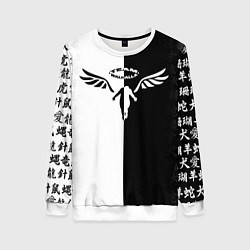 Женский свитшот WALHALLA TEAM BLACK WHITE STYLE TOKYO REVENGERS