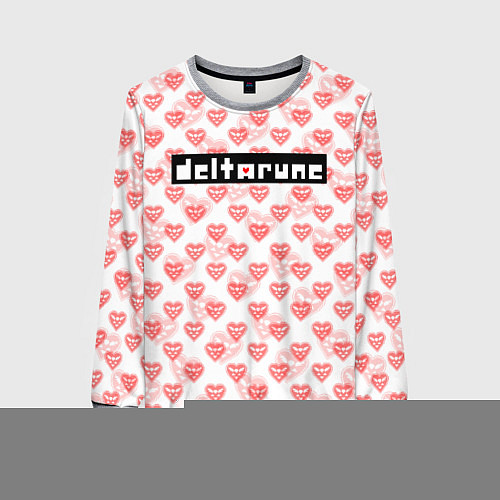 Женский свитшот DELTARUNE PATTERN LOGO / 3D-Меланж – фото 1