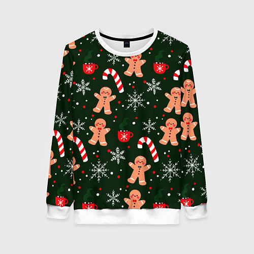 Женский свитшот НОВЫЙ ГОД 2022 АТМОСФЕРА / 3D-Белый – фото 1