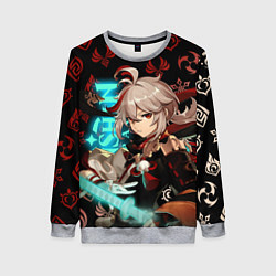 Женский свитшот КАДЗУХА ГЕРОЙ ГЕНШИН ИМПАКТ GENSHIN IMPACT