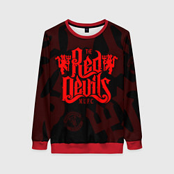 Женский свитшот МАНЧЕСТЕР ЮНАЙТЕД КРАСНЫЕ ДЬЯВОЛЫ RED DEVILS
