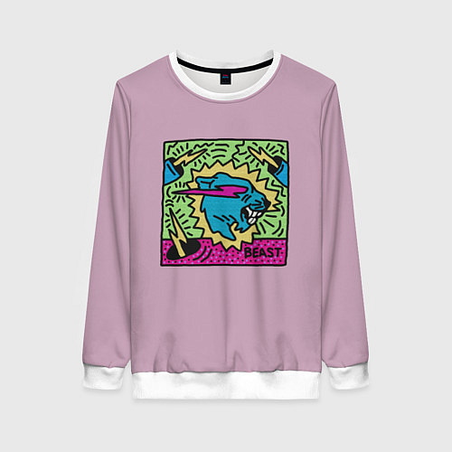 Женский свитшот Mr Beast Drawing Full Print / 3D-Белый – фото 1