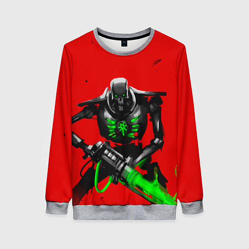 Женский свитшот Воин некрона / 3D-Меланж – фото 1