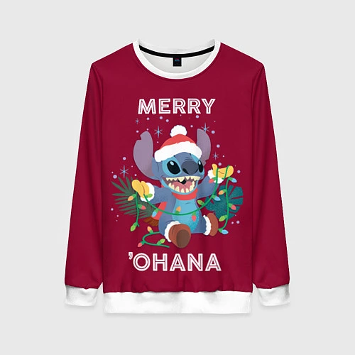 Женский свитшот Merry ohana / 3D-Белый – фото 1