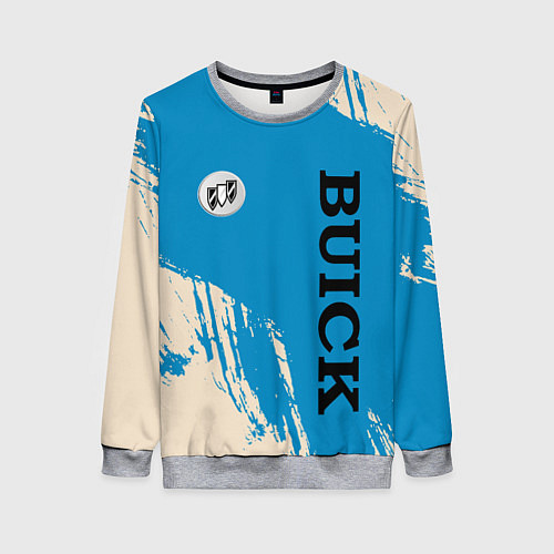 Женский свитшот Buick Logo emblem / 3D-Меланж – фото 1