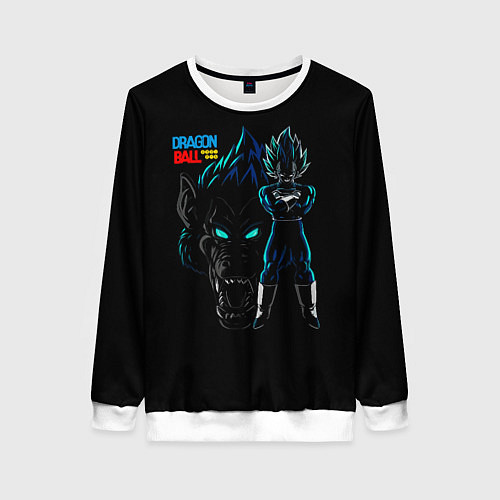 Женский свитшот Dragon Ball Z Dark / 3D-Белый – фото 1