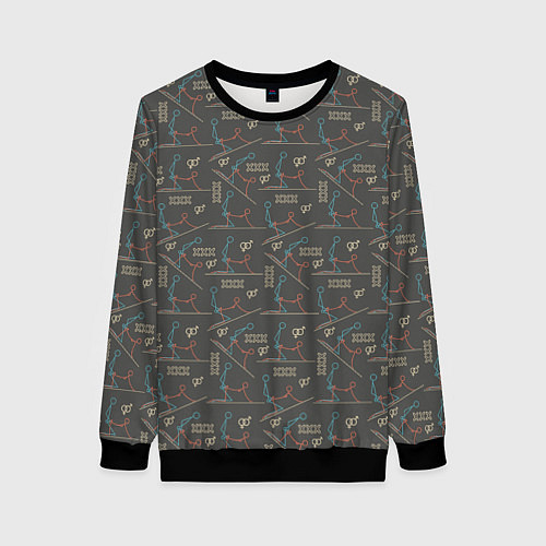 Женский свитшот Kamasutra / 3D-Черный – фото 1