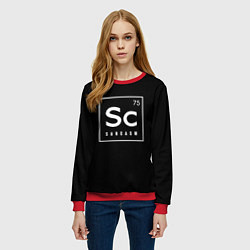 Свитшот женский SC - SARCASM 75 САРКАЗМ, цвет: 3D-красный — фото 2