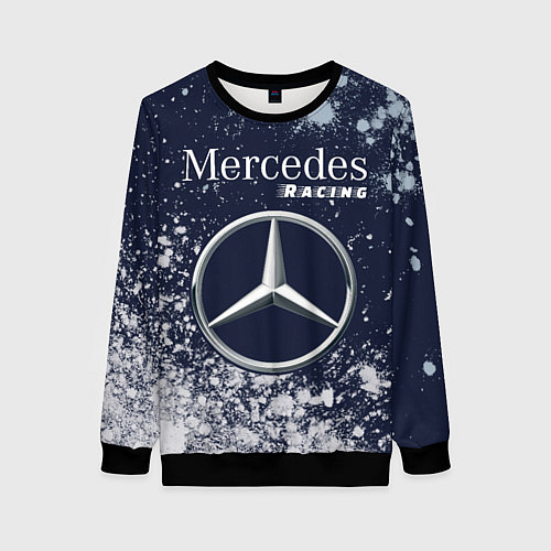 Женский свитшот MERCEDES Racing Краски / 3D-Черный – фото 1