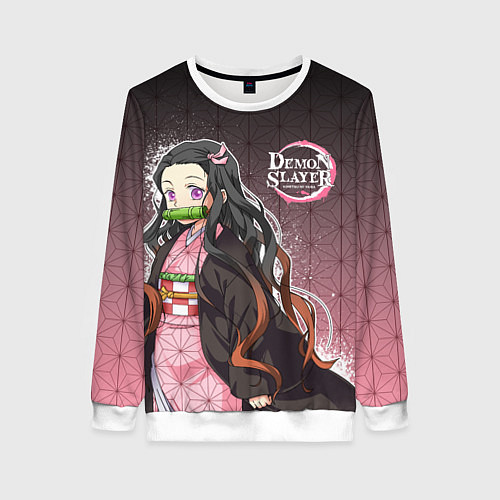 Женский свитшот НЕЗУКО NEZUKO SLAYER / 3D-Белый – фото 1