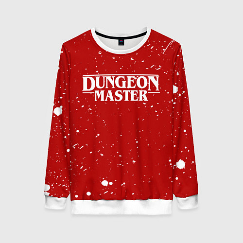 Женский свитшот DUNGEON MASTER BLOOD ГАЧИМУЧИ КРАСНЫЙ / 3D-Белый – фото 1
