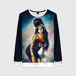 Свитшот женский Amy Jade Winehouse, цвет: 3D-белый