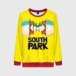 Свитшот женский South Park - Южный парк персонажи, цвет: 3D-красный