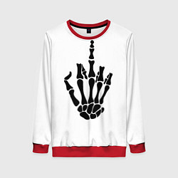 Свитшот женский Fuck you,чел, цвет: 3D-красный