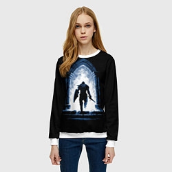 Свитшот женский Избранный мертвец, цвет: 3D-белый — фото 2