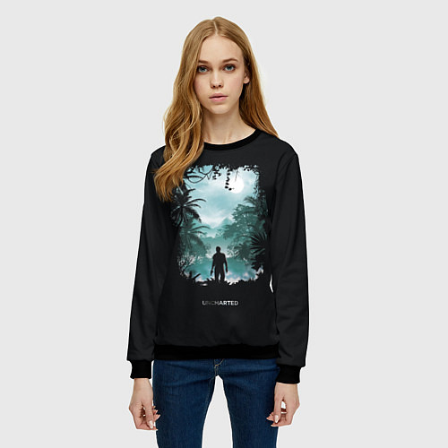 Женский свитшот Спина Нейтана / 3D-Черный – фото 3