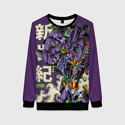 Свитшот женский Evangelion Eva-01, цвет: 3D-черный