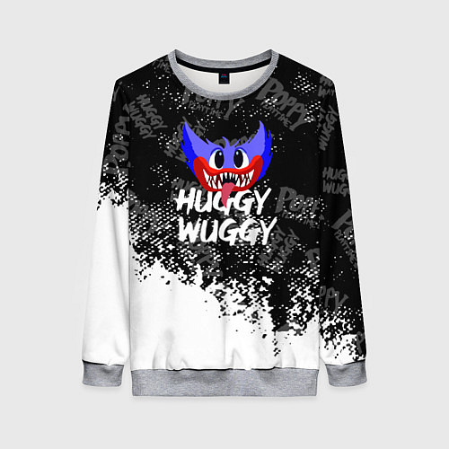 Женский свитшот Хаги ваги poppy playtime / 3D-Меланж – фото 1
